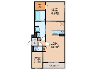 仮）平野区平野西６丁目ＰＪB棟の物件間取画像